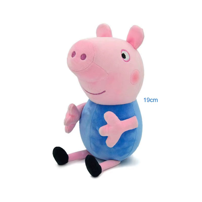Peppa Pig Plush Pig Doll Kids Toys High Quality 19CM Pet Dinosaur Teddy Bear Soft Stuffed Anime Figure Ornament Birthday Gifts