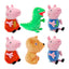 Peppa Pig Plush Pig Doll Kids Toys High Quality 19CM Pet Dinosaur Teddy Bear Soft Stuffed Anime Figure Ornament Birthday Gifts