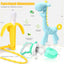 Baby Teething Toys and Natural Organic Fruit Feeder Pacifier/Baby Teether Chew Toys Fresh Food Feeder/ 1 Teethers and 1 Feeder with 3 Silicone Sacs (Blue)